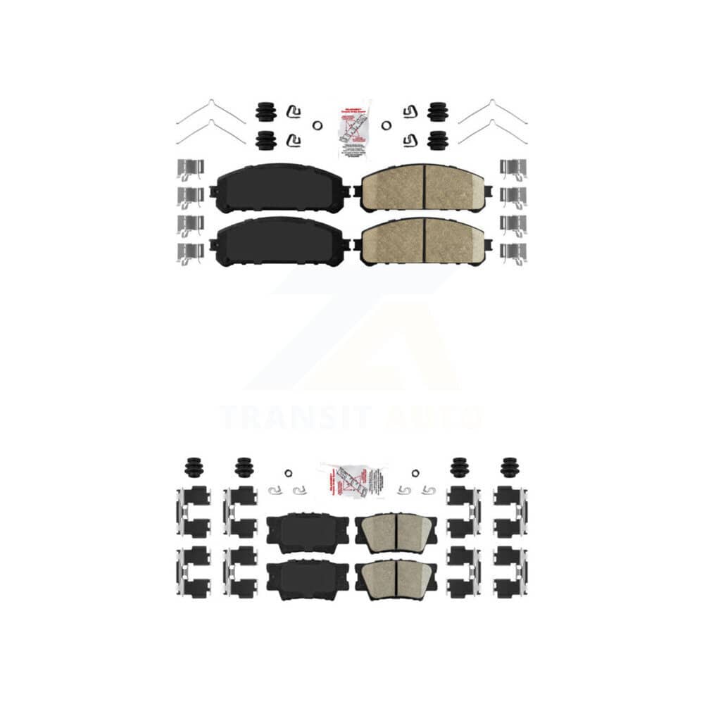 AmeriBRAKES - KNF-101128 - Front and Rear Disc Brake Pad Kits