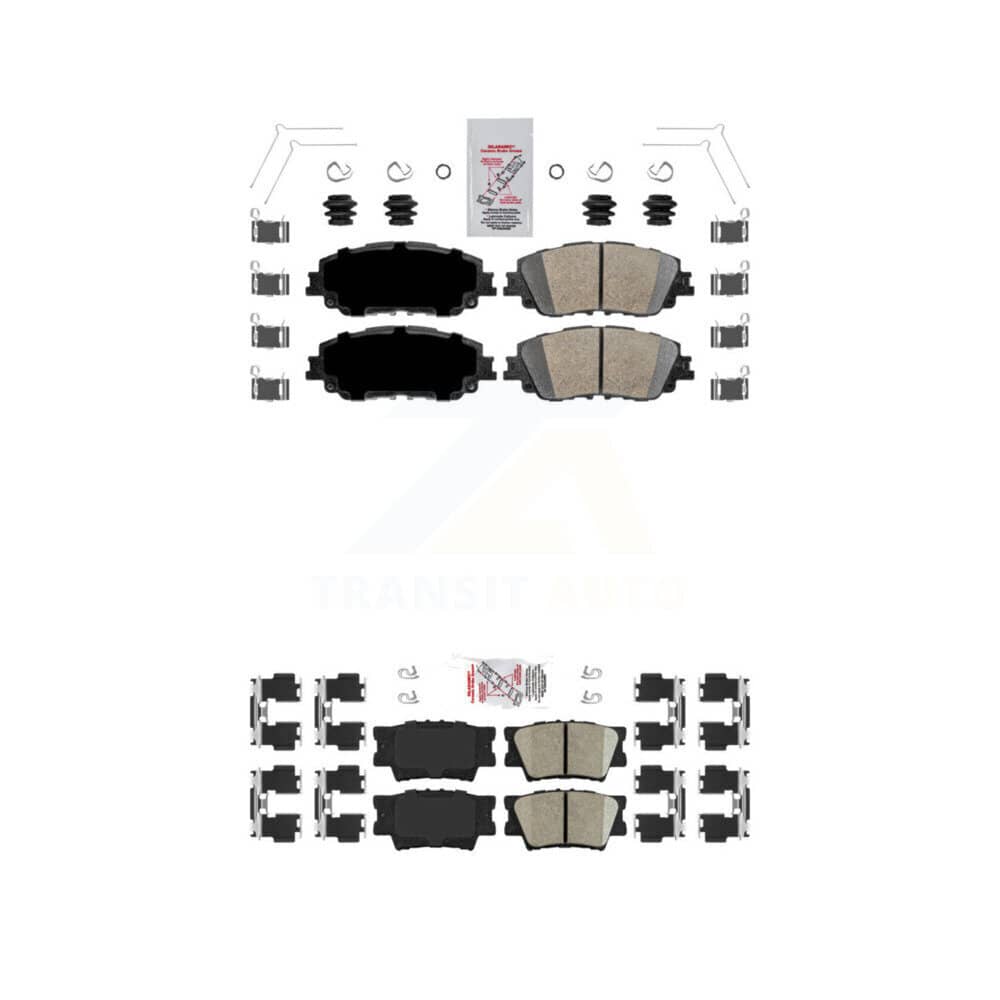 AmeriBRAKES - KNF-101129 - Front and Rear Disc Brake Pad Kits