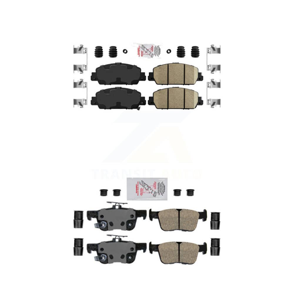 AmeriBRAKES - KNF-101143 - Front and Rear Disc Brake Pad Kits