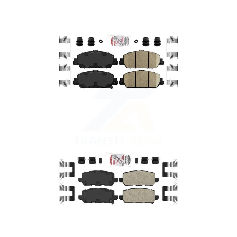 AmeriBRAKES - KNF-101148 - Front and Rear Disc Brake Pad Kits