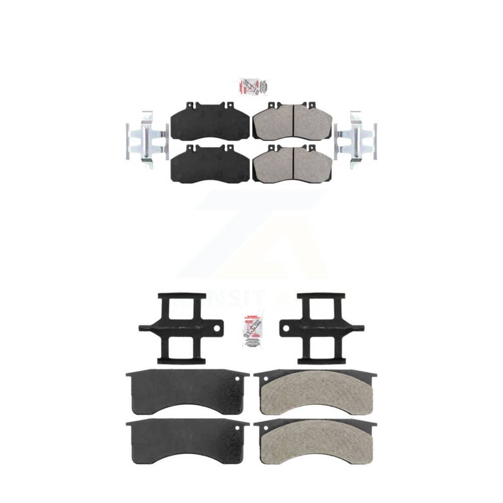 AmeriBRAKES - KNF-101150 - Front and Rear Disc Brake Pad Kits
