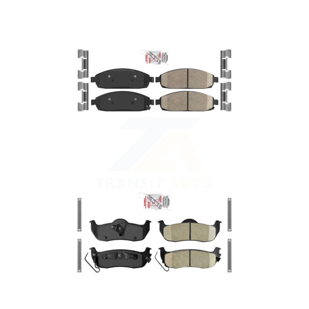 AmeriBRAKES - KNF-101152 - Front and Rear Disc Brake Pad Kits