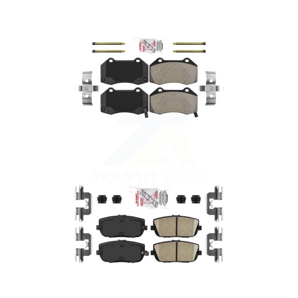 AmeriBRAKES - KNF-101164 - Front and Rear Disc Brake Pad Kits