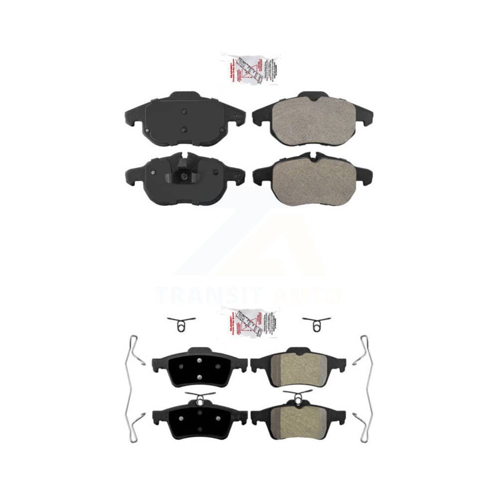 AmeriBRAKES - KNF-101165 - Front and Rear Disc Brake Pad Kits