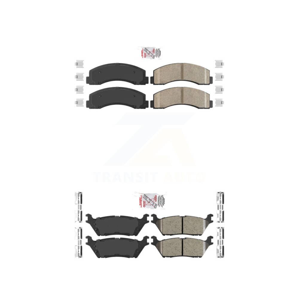AmeriBRAKES - KNF-101169 - Front and Rear Disc Brake Pad Kits