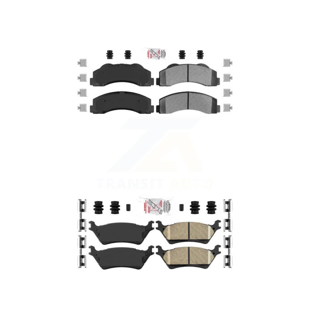 AmeriBRAKES - KNF-101173 - Front and Rear Disc Brake Pad Kits