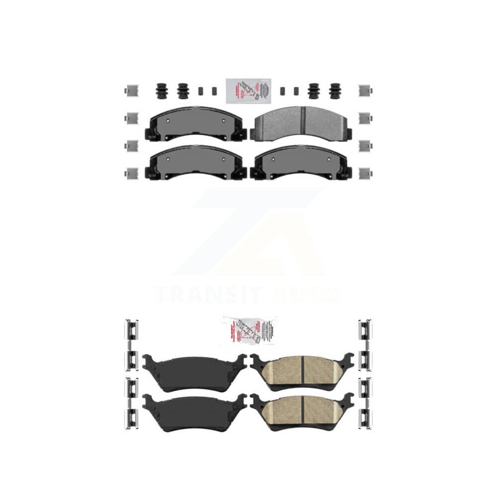 AmeriBRAKES - KNF-101178 - Front and Rear Disc Brake Pad Kits