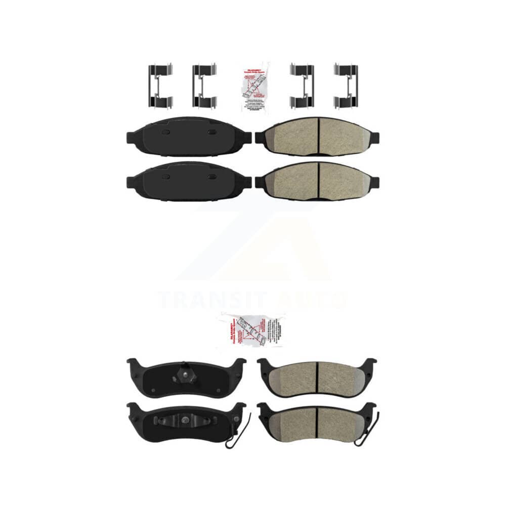AmeriBRAKES - KNF-101183 - Front and Rear Disc Brake Pad Kits
