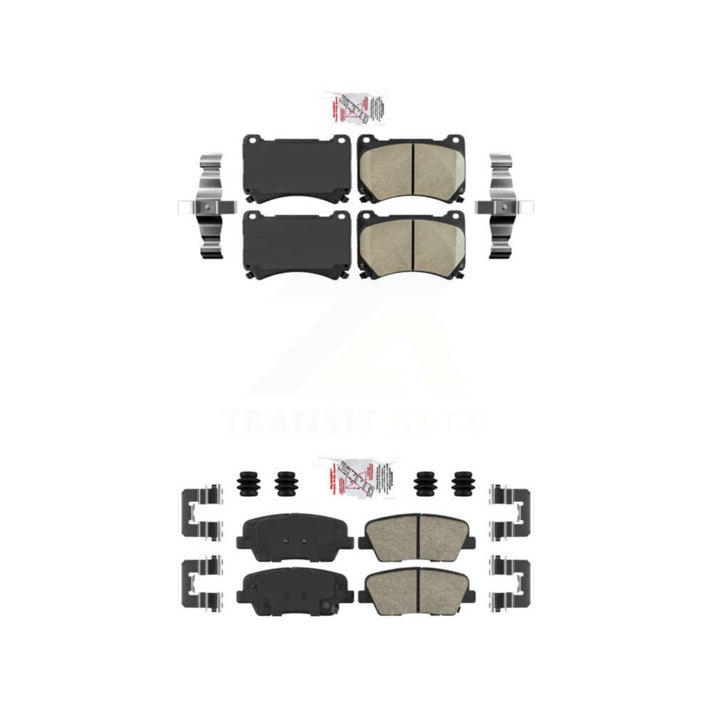 AmeriBRAKES - KNF-101190 - Front and Rear Disc Brake Pad Kits
