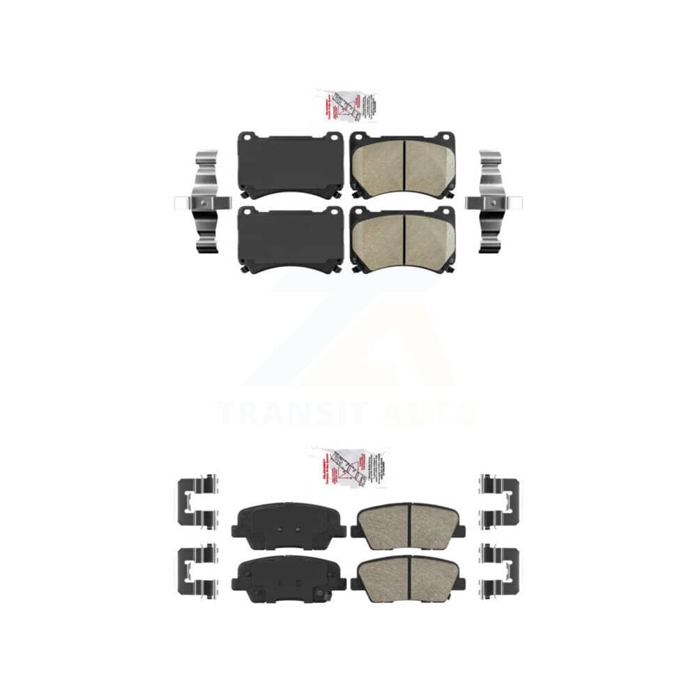 AmeriBRAKES - KNF-101191 - Front and Rear Disc Brake Pad Kits