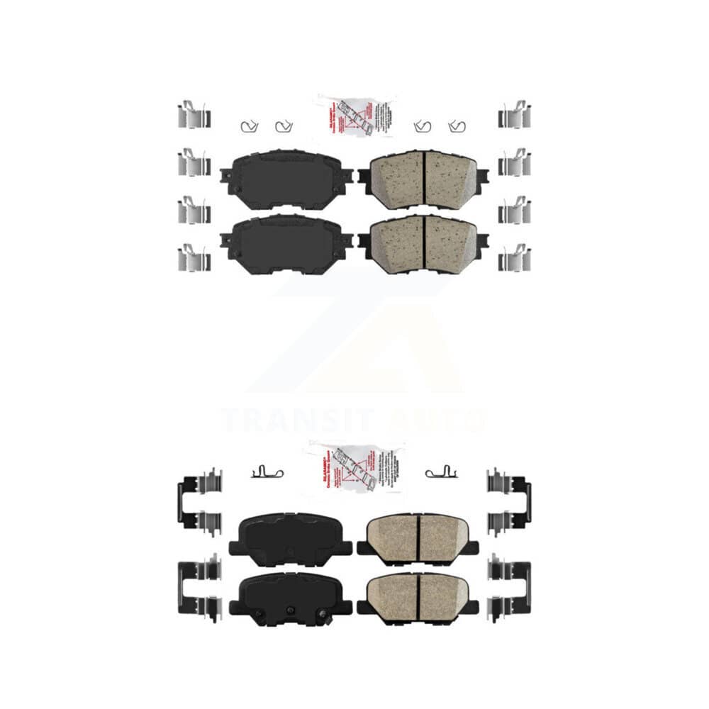 AmeriBRAKES - KNF-101206 - Front and Rear Disc Brake Pad Kits