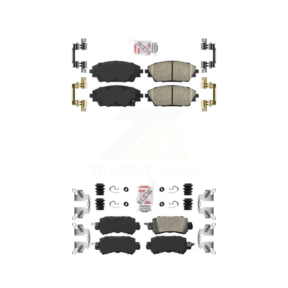 AmeriBRAKES - KNF-101211 - Front and Rear Disc Brake Pad Kits