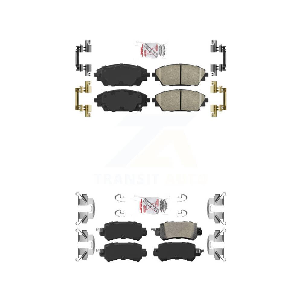 AmeriBRAKES - KNF-101212 - Front and Rear Disc Brake Pad Kits