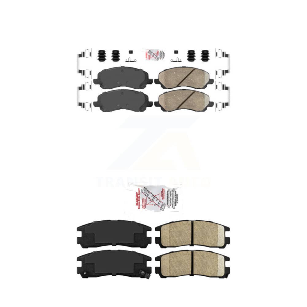 AmeriBRAKES - KNF-101220 - Front and Rear Disc Brake Pad Kits