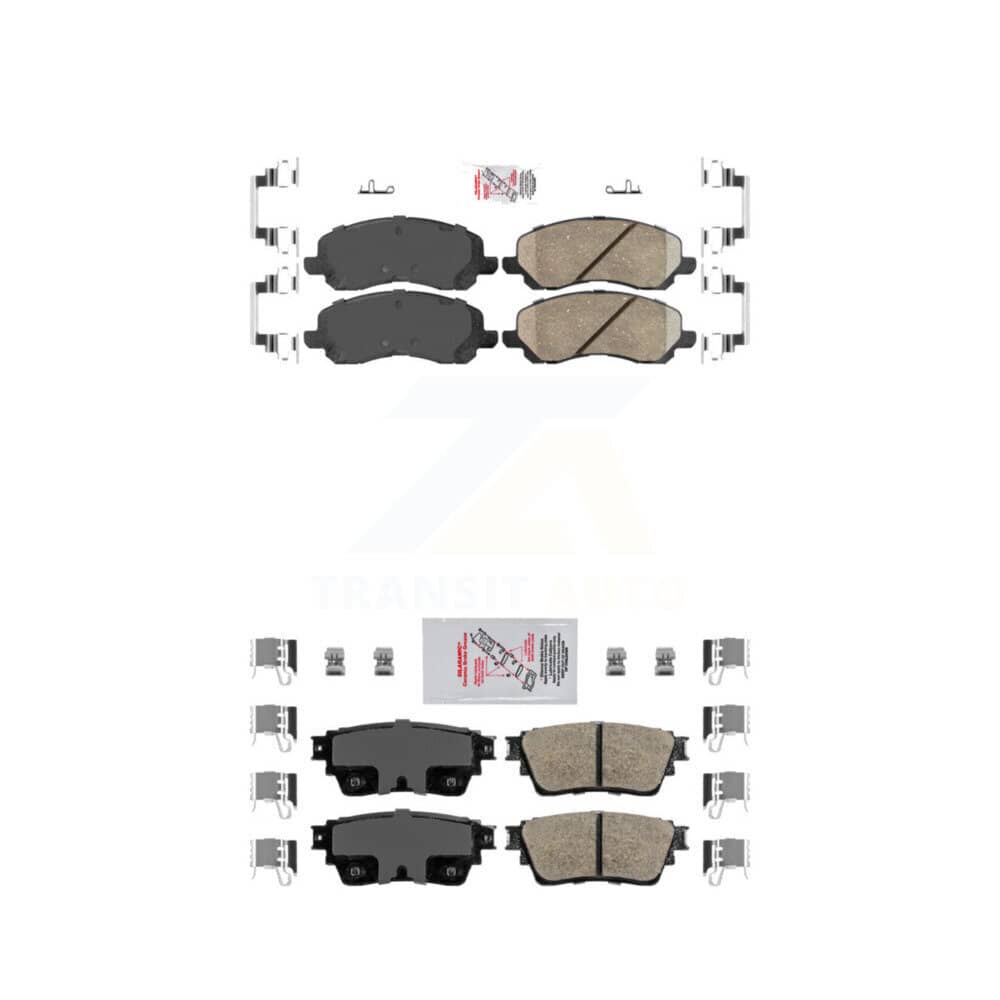 AmeriBRAKES - KNF-101227 - Front and Rear Disc Brake Pad Kits