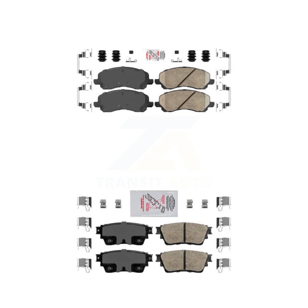 AmeriBRAKES - KNF-101228 - Front and Rear Disc Brake Pad Kits