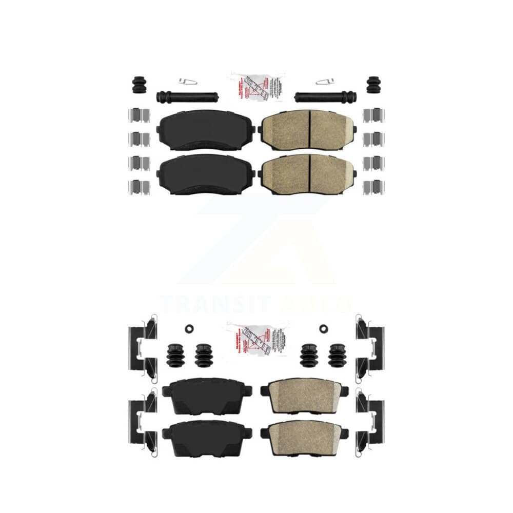 AmeriBRAKES - KNF-101233 - Front and Rear Disc Brake Pad Kits