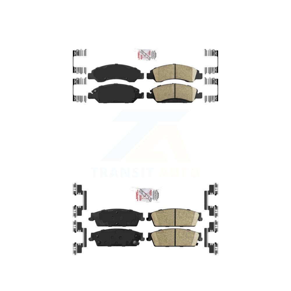 AmeriBRAKES - KNF-101252 - Front and Rear Disc Brake Pad Kits