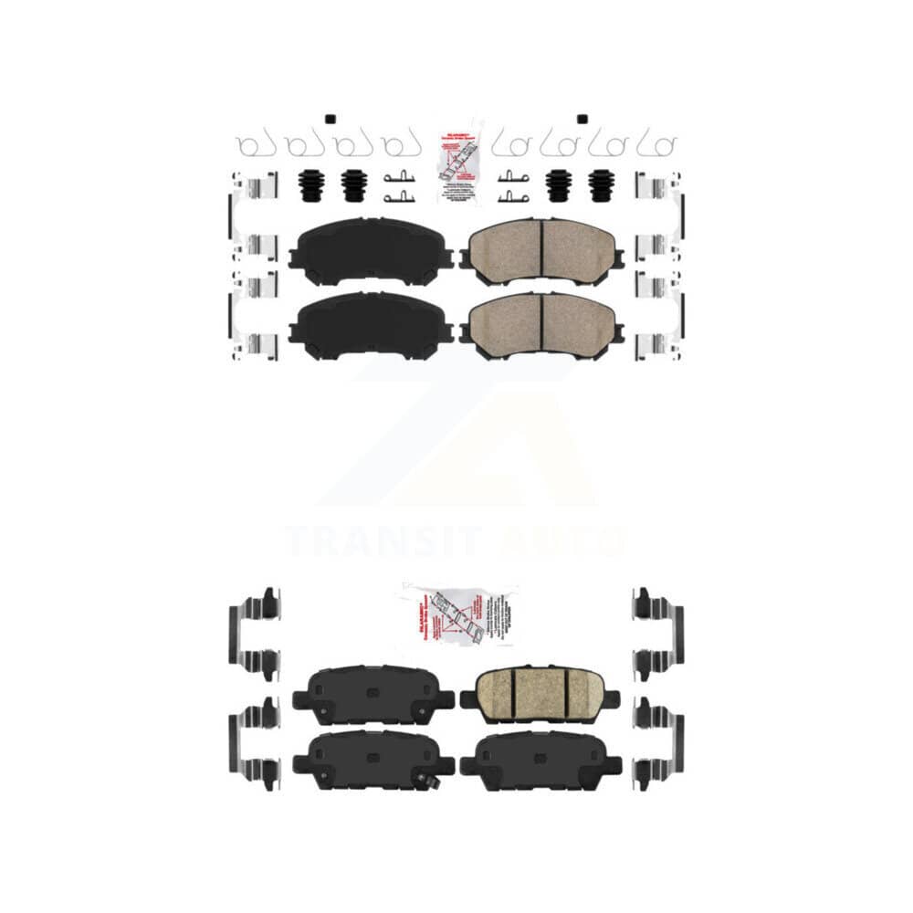 AmeriBRAKES - KNF-101262 - Front and Rear Disc Brake Pad Kits