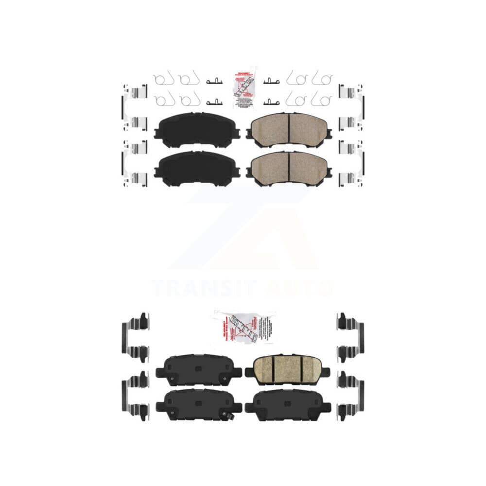 AmeriBRAKES - KNF-101264 - Front and Rear Disc Brake Pad Kits