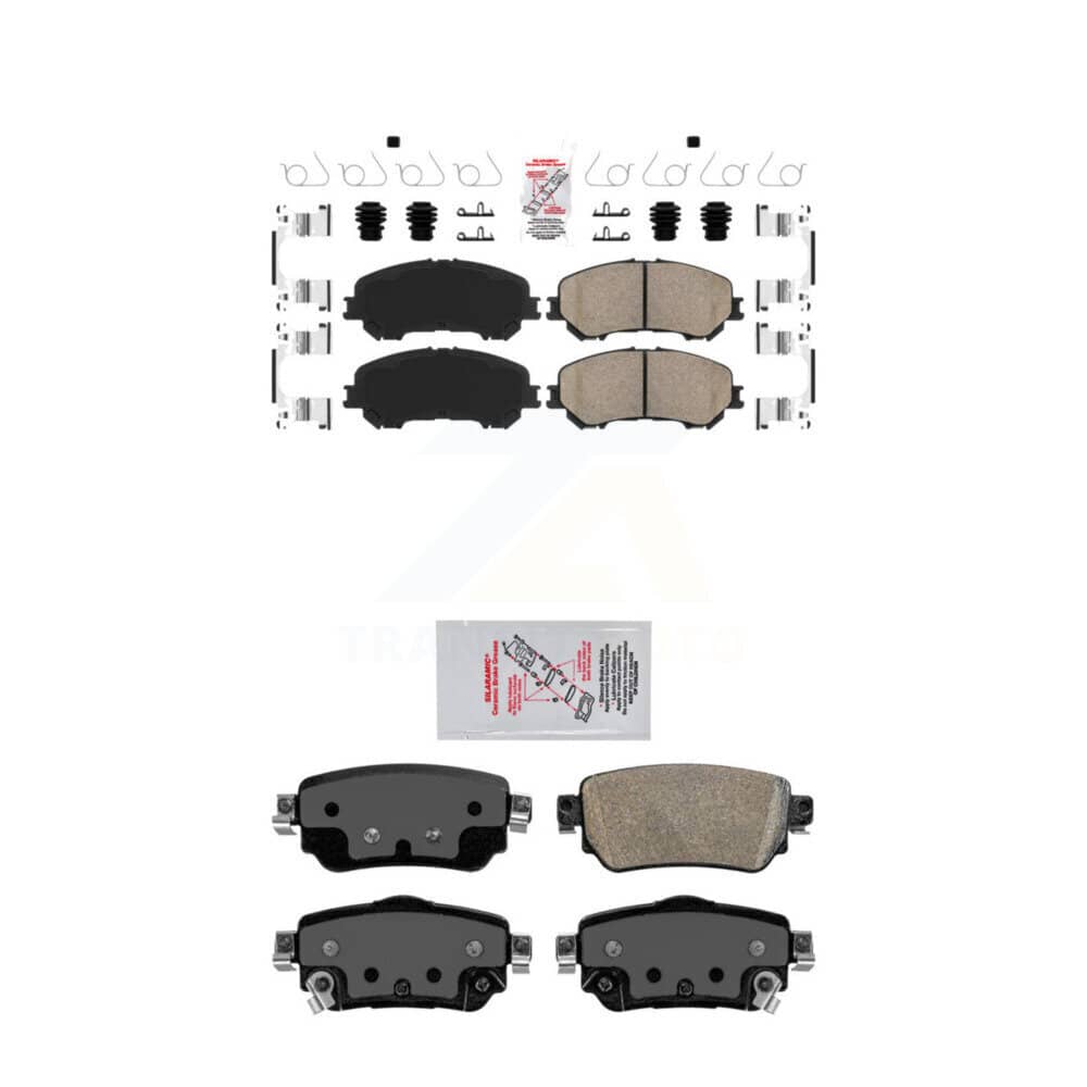 AmeriBRAKES - KNF-101265 - Front and Rear Disc Brake Pad Kits