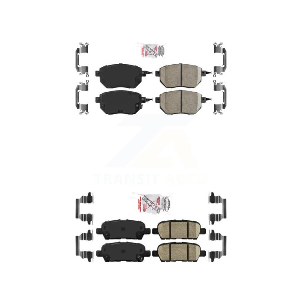 AmeriBRAKES - KNF-101275 - Front and Rear Disc Brake Pad Kits