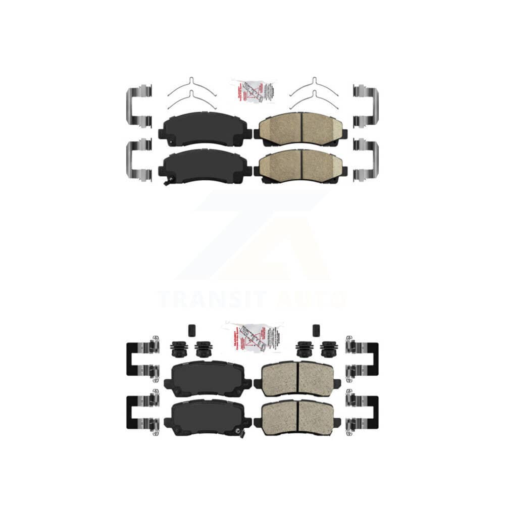 AmeriBRAKES - KNF-101285 - Front and Rear Disc Brake Pad Kits