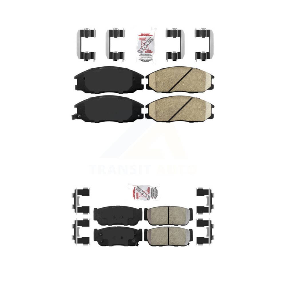 AmeriBRAKES - KNF-101289 - Front and Rear Disc Brake Pad Kits
