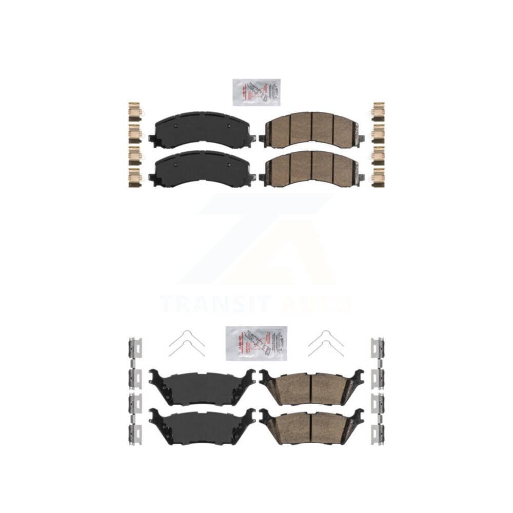 AmeriBRAKES - KNF-101304 - Front and Rear Disc Brake Pad Kits
