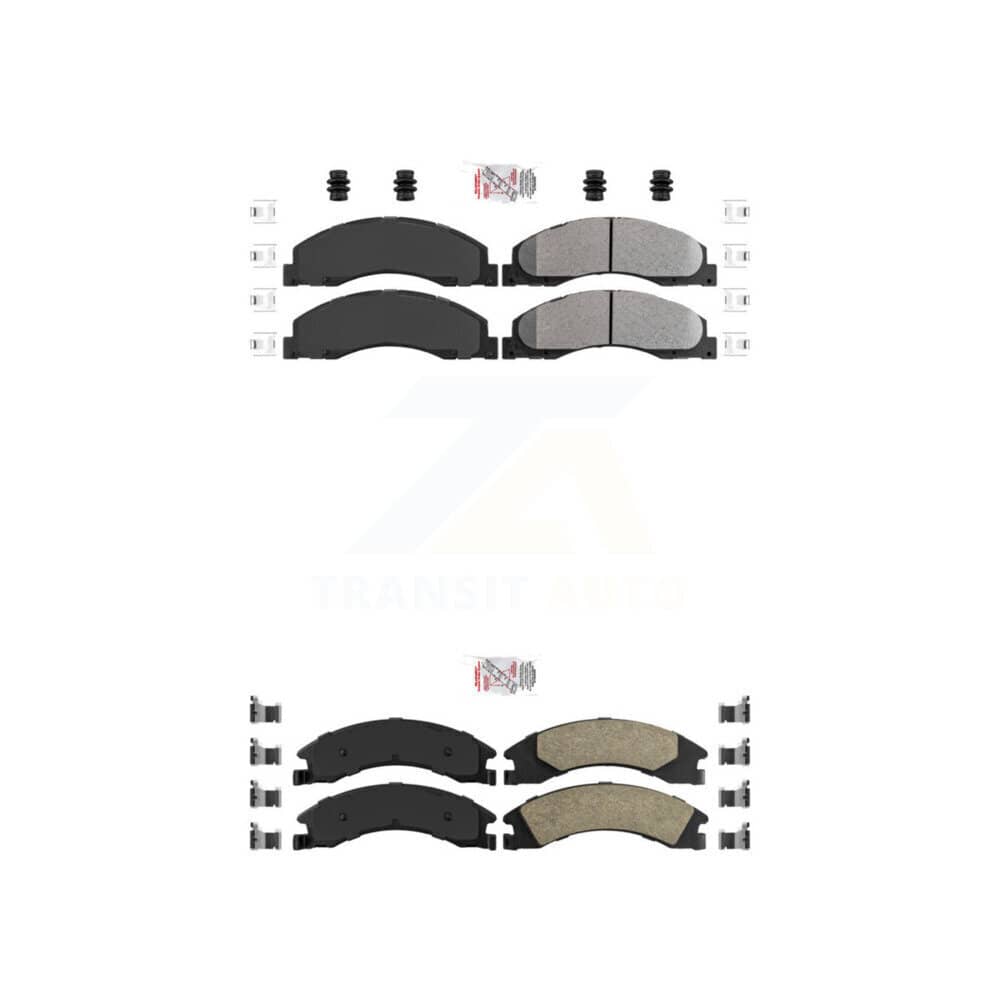 AmeriBRAKES - KNF-101308 - Front and Rear Disc Brake Pad Kits