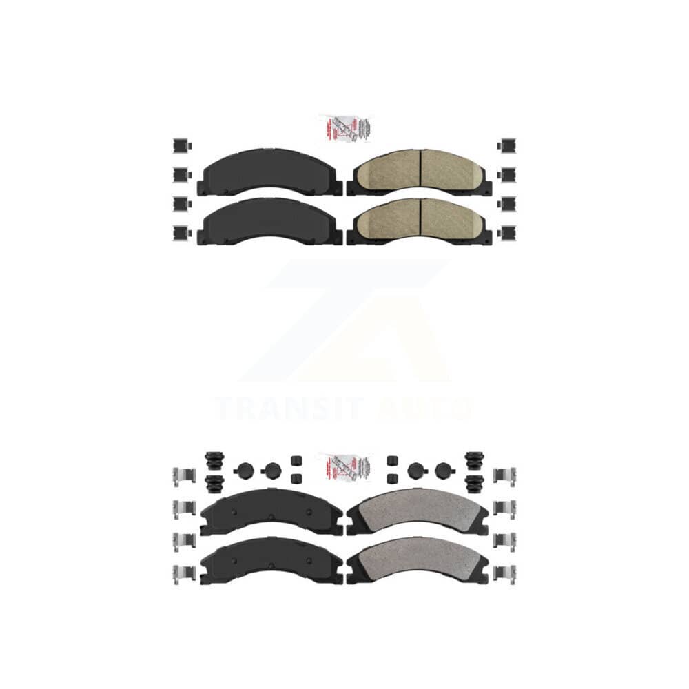 AmeriBRAKES - KNF-101318 - Front and Rear Disc Brake Pad Kits