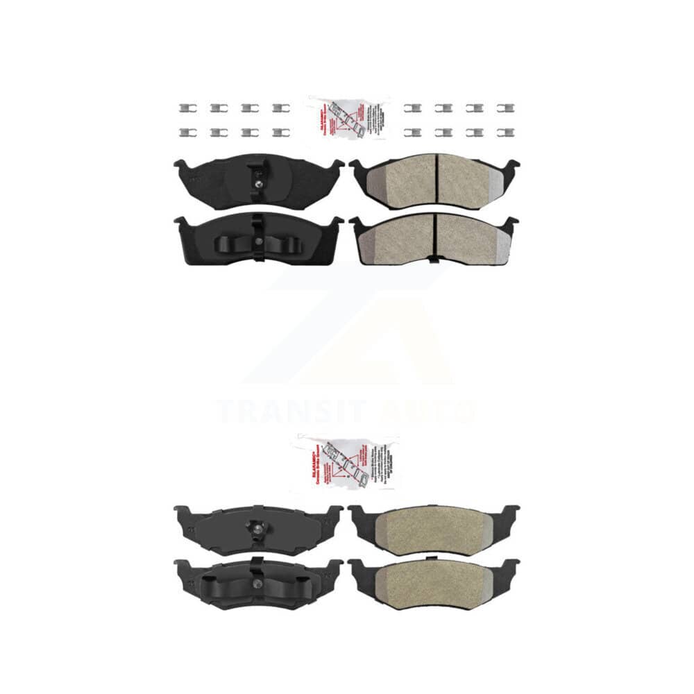 AmeriBRAKES - KNF-101326 - Front and Rear Disc Brake Pad Kits