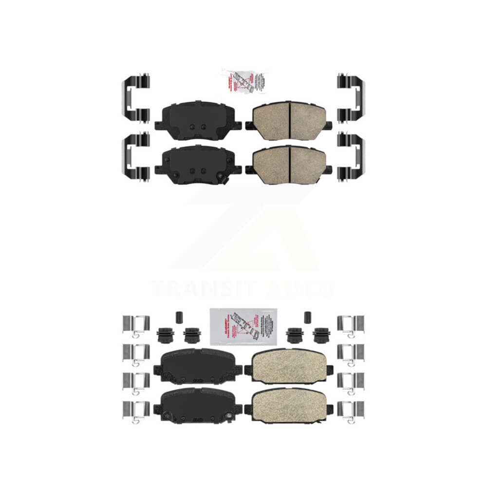 AmeriBRAKES - KNF-101336 - Front and Rear Disc Brake Pad Kits