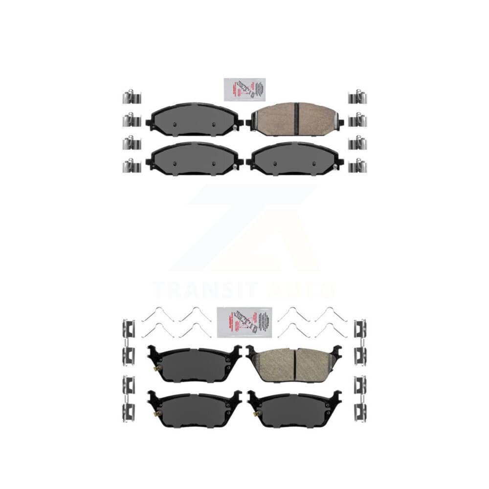 AmeriBRAKES - KNF-101342 - Front and Rear Disc Brake Pad Kits