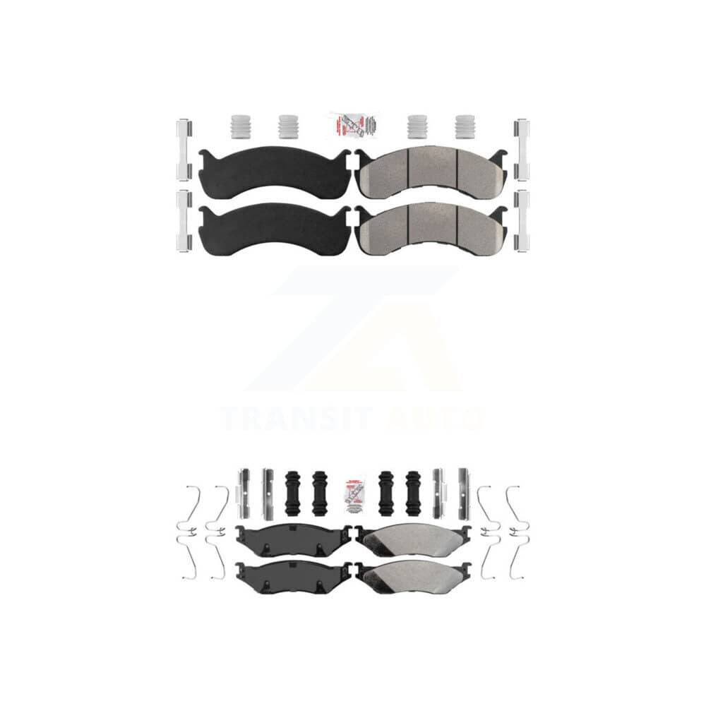 AmeriBRAKES - KNF-101347 - Front and Rear Disc Brake Pad Kits