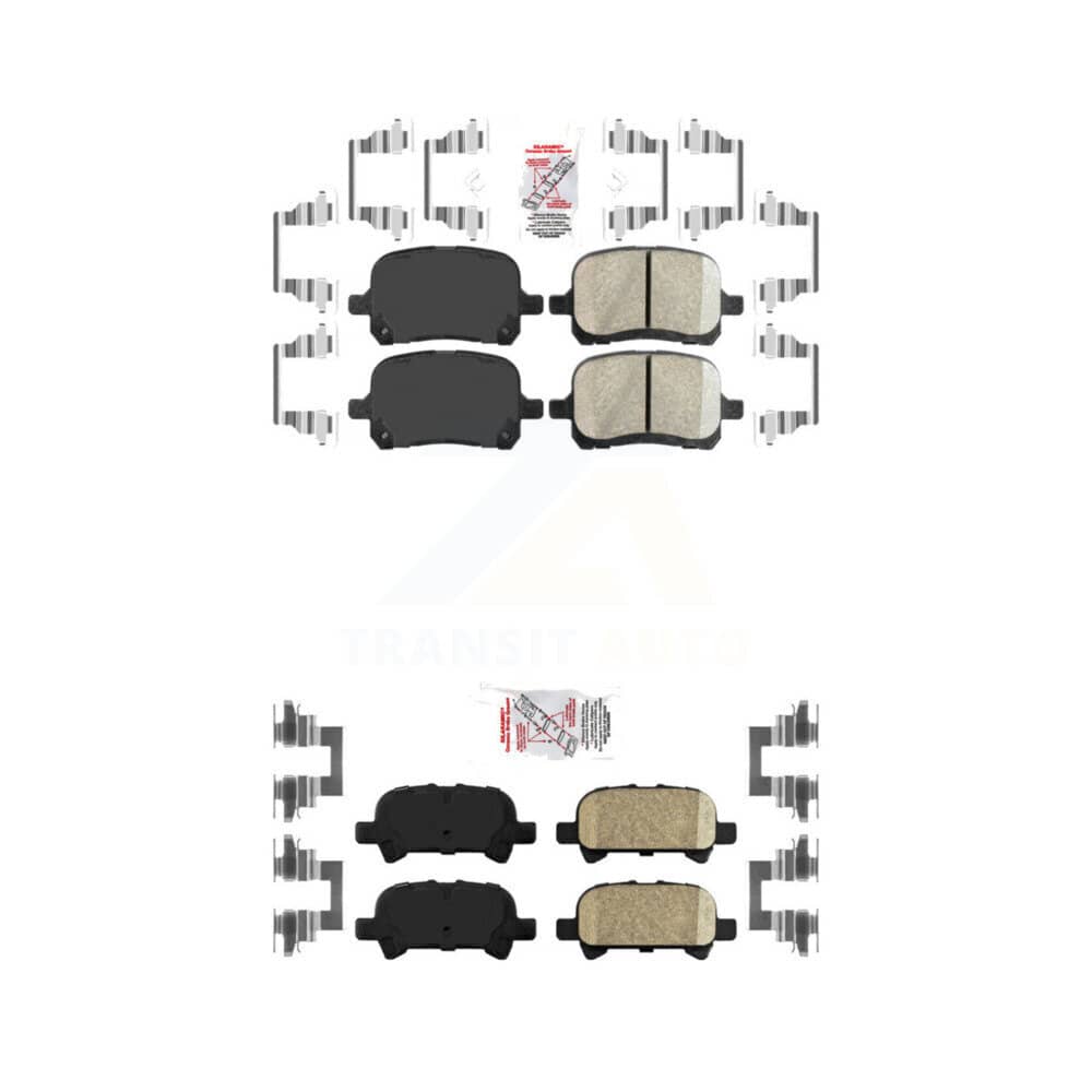 AmeriBRAKES - KNF-101363 - Front and Rear Disc Brake Pad Kits
