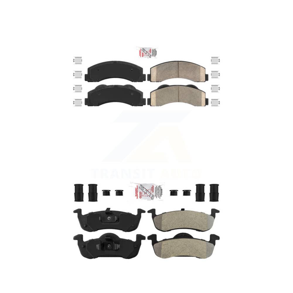 AmeriBRAKES - KNF-101367 - Front and Rear Disc Brake Pad Kits