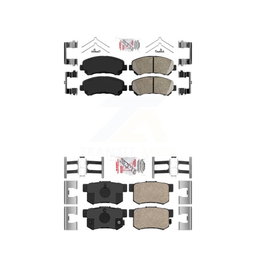 AmeriBRAKES - KNF-101376 - Front and Rear Disc Brake Pad Kits