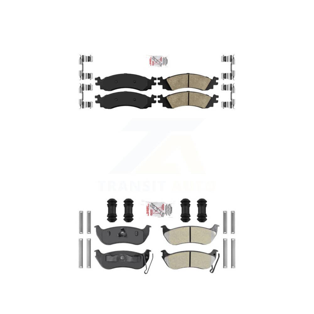 AmeriBRAKES - KNF-101378 - Front and Rear Disc Brake Pad Kits