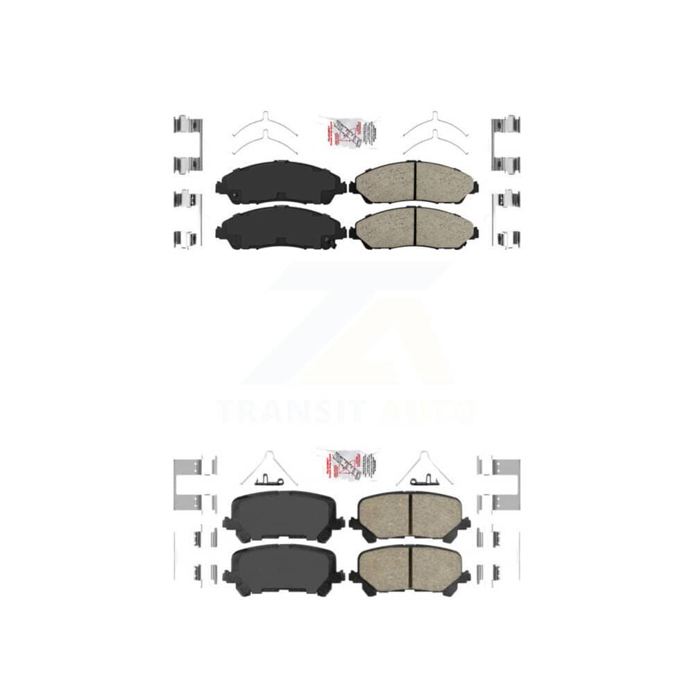 AmeriBRAKES - KNF-101407 - Front and Rear Disc Brake Pad Kits