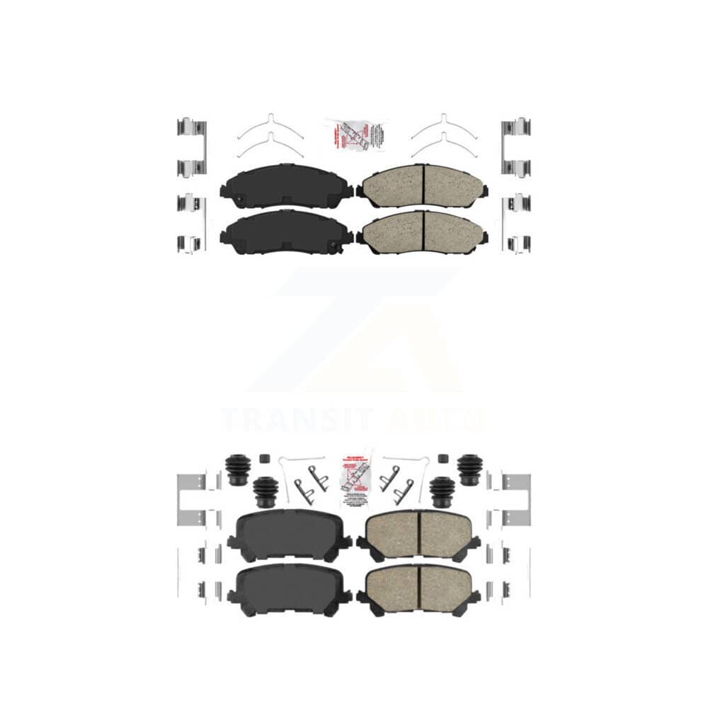 AmeriBRAKES - KNF-101408 - Front and Rear Disc Brake Pad Kits