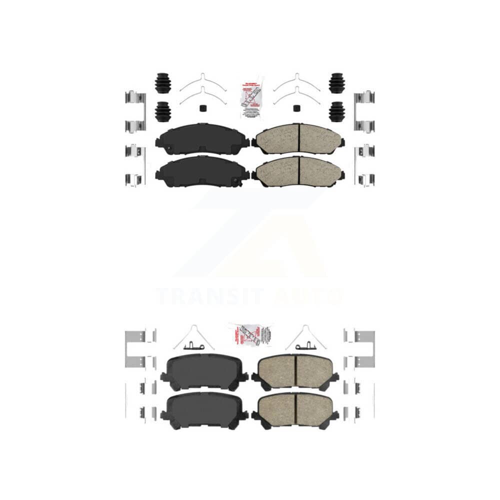 AmeriBRAKES - KNF-101409 - Front and Rear Disc Brake Pad Kits