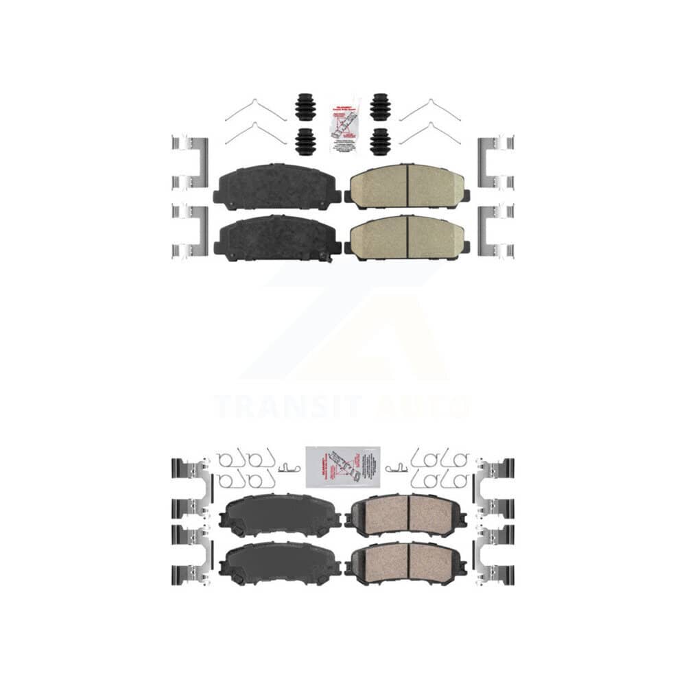 AmeriBRAKES - KNF-101422 - Front and Rear Disc Brake Pad Kits
