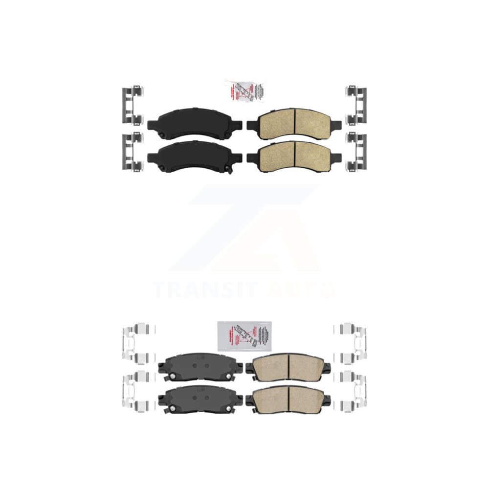 AmeriBRAKES - KNF-101439 - Front and Rear Disc Brake Pad Kits