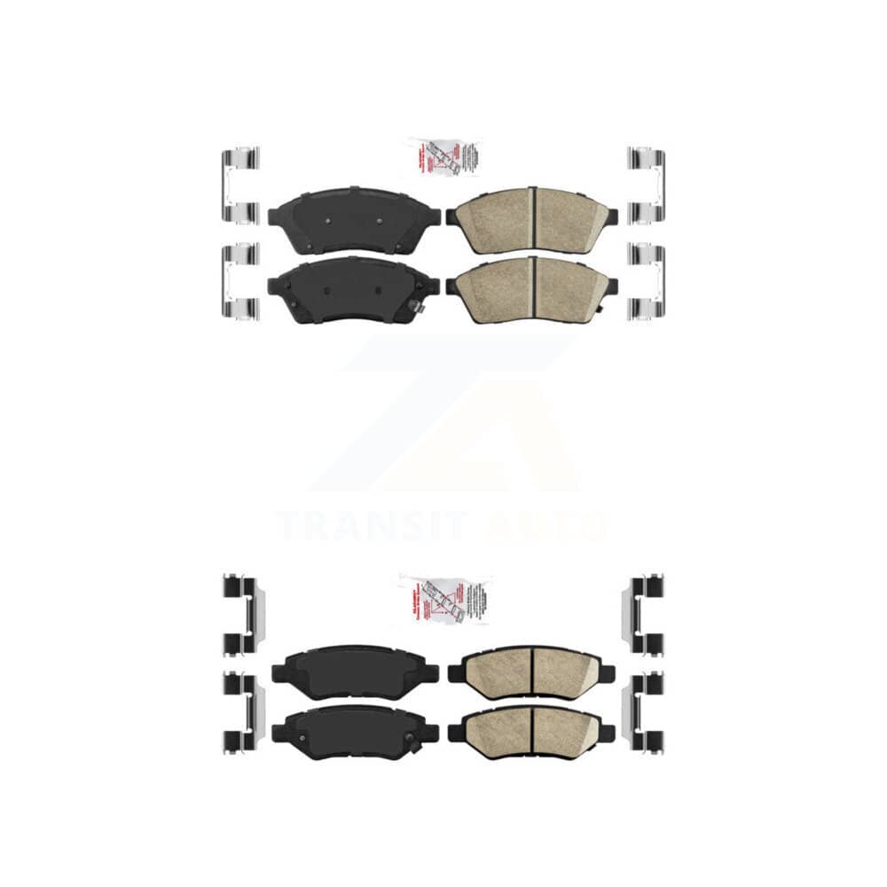 AmeriBRAKES - KNF-101452 - Front and Rear Disc Brake Pad Kits
