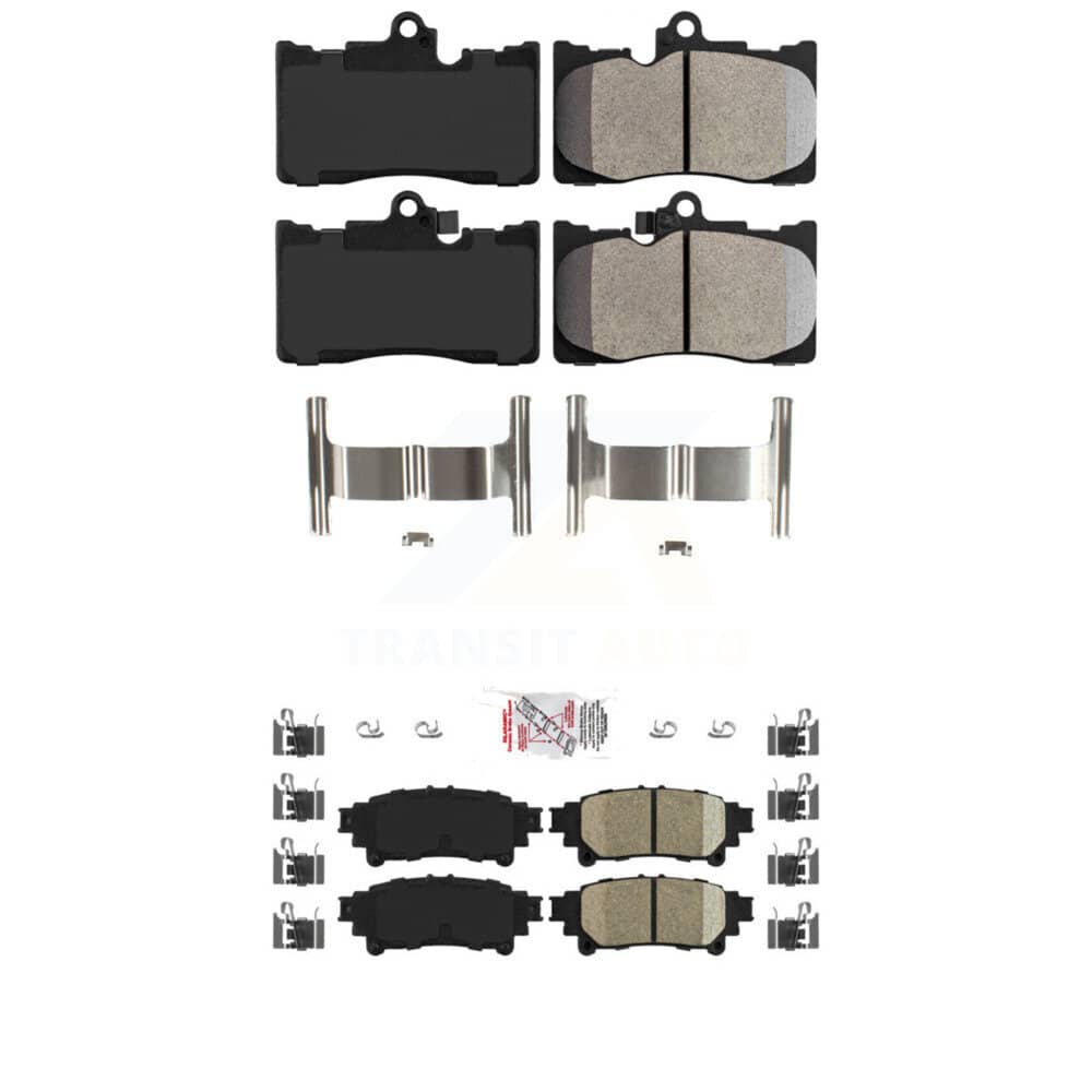 AmeriBRAKES - KNF-101463 - Front and Rear Disc Brake Pad Kits