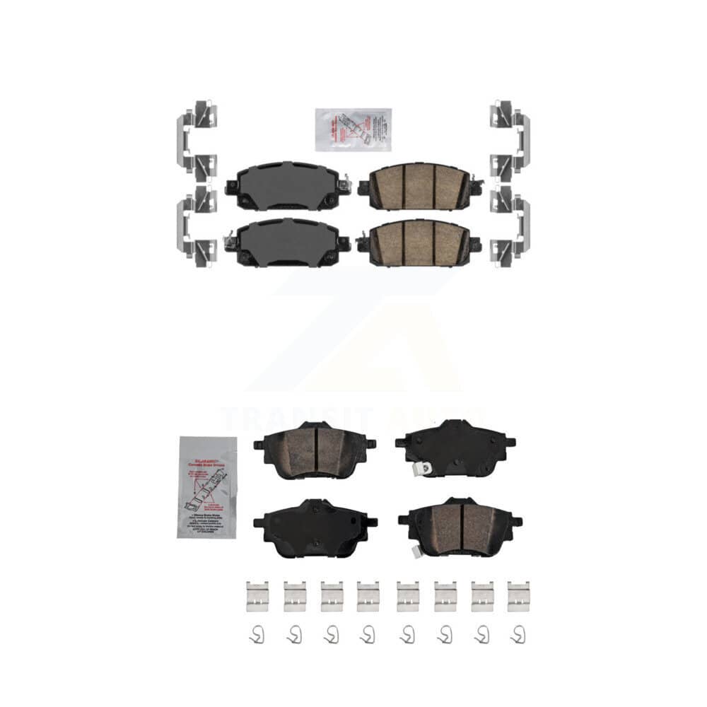 AmeriBRAKES - KNF-101479 - Front and Rear Disc Brake Pad Kits