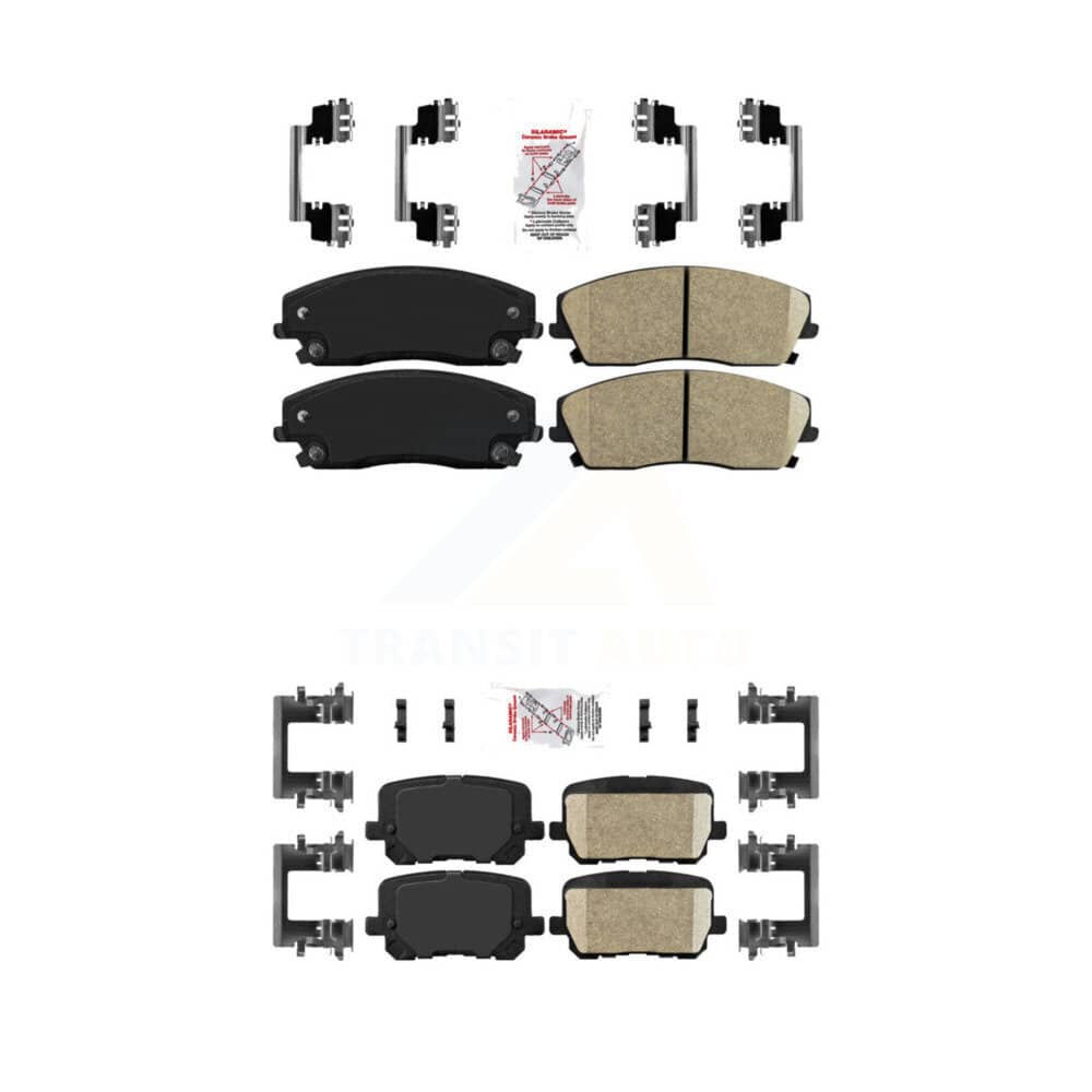 AmeriBRAKES - KNF-101481 - Front and Rear Disc Brake Pad Kits