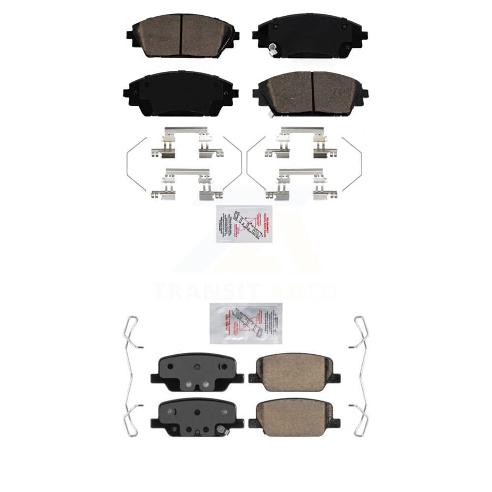 AmeriBRAKES - KNF-101494 - Front and Rear Disc Brake Pad Kits