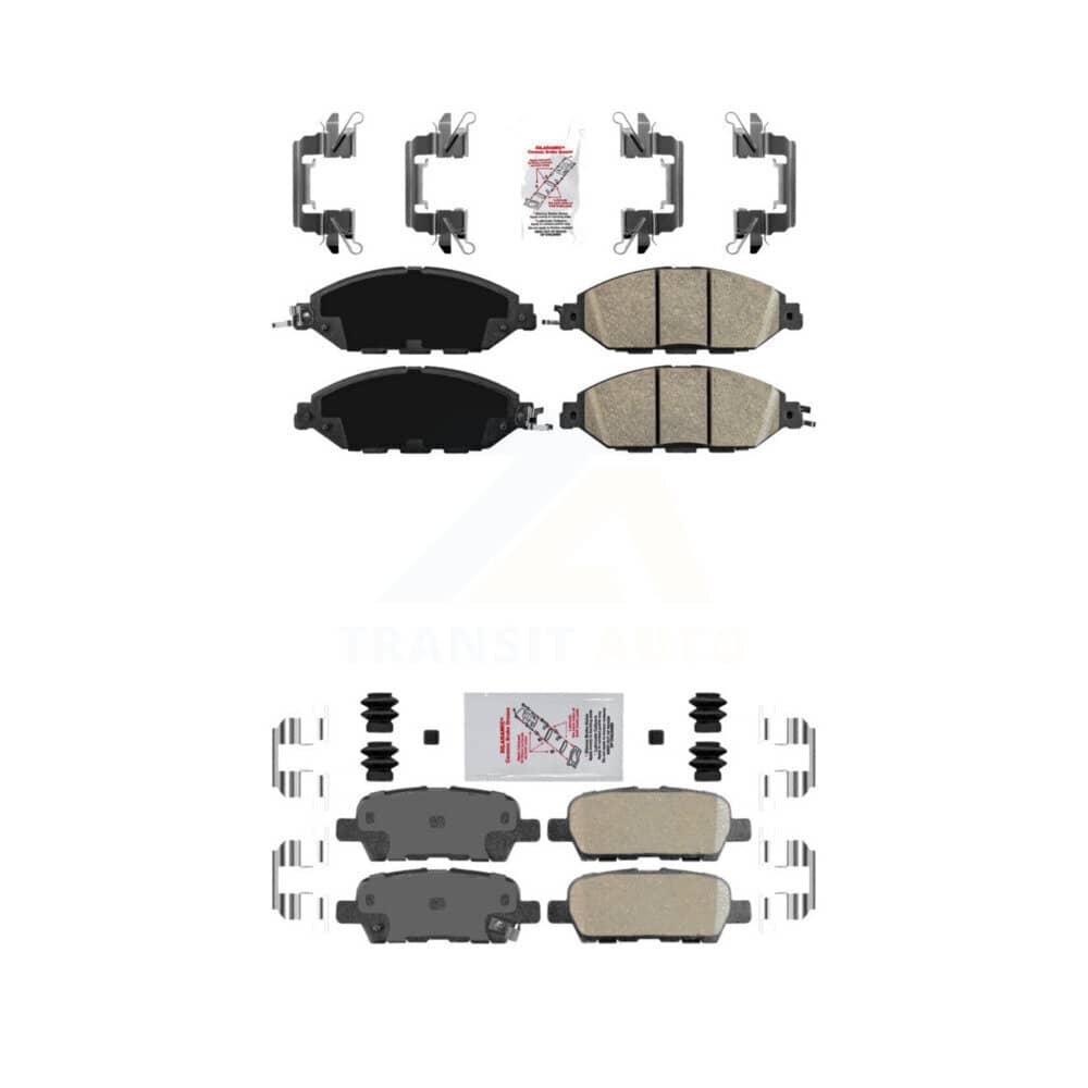 AmeriBRAKES - KNF-101505 - Front and Rear Disc Brake Pad Kits